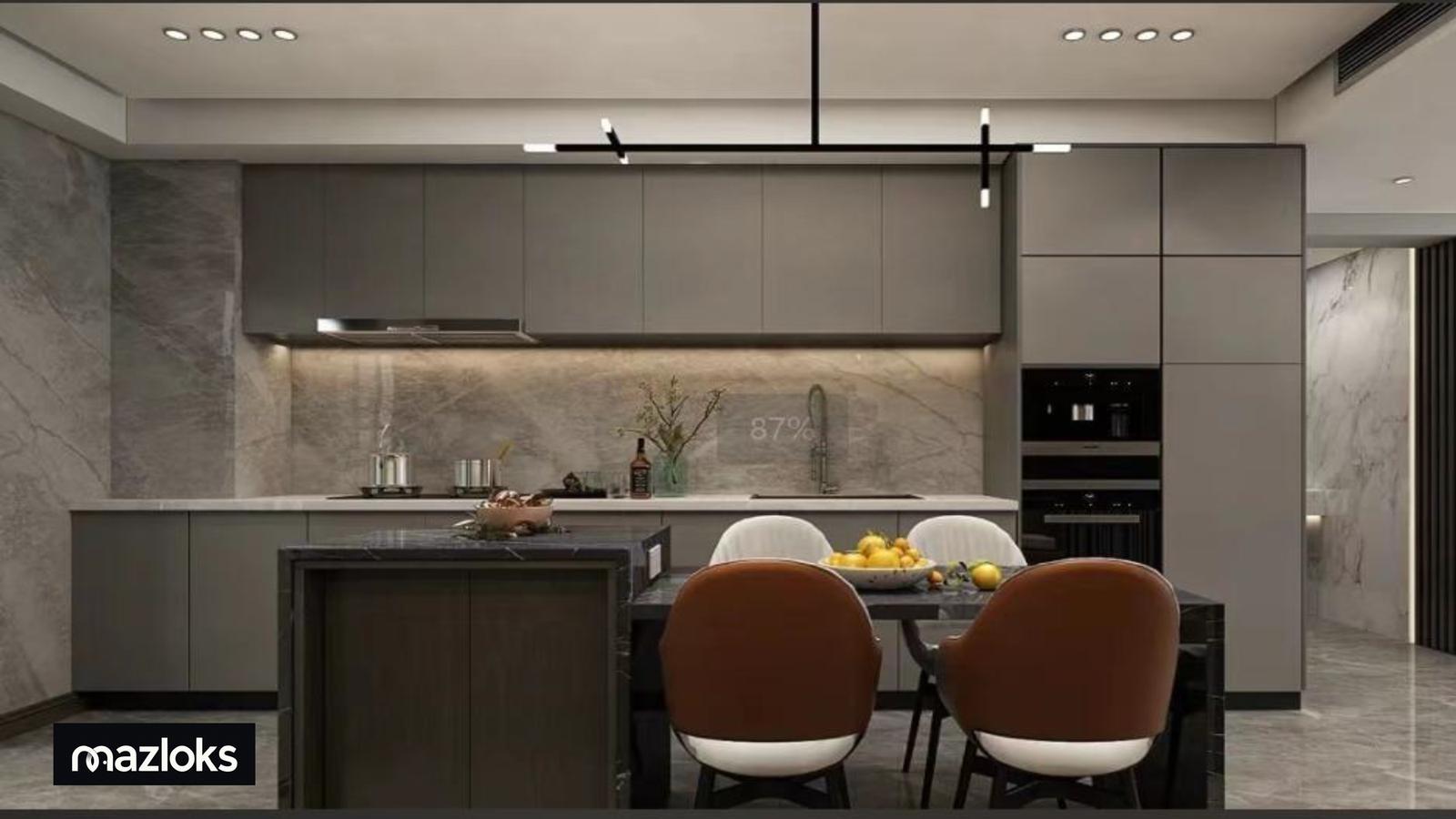 MAZLOKS modern kitchen with island