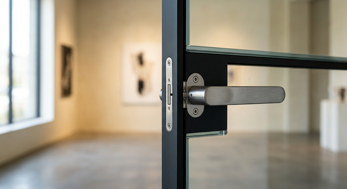 microslit casement hardware close-up