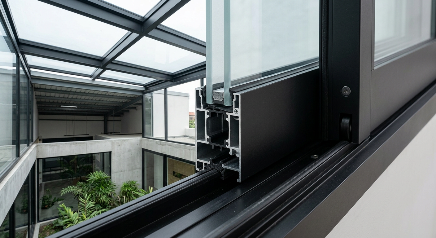 lx 08 heavy sliding frame profile detail